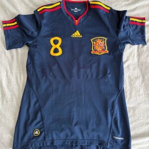 Adidas Spain Soccer Jersey Navy 2010 World Cup